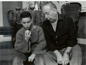 Stefan Perceval met Anton Peters, 1985.